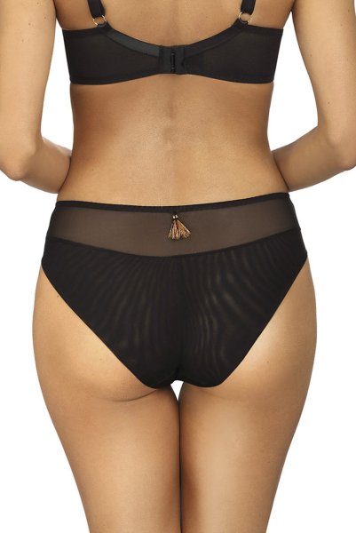 画像4: 【30%OFF】LIBRA blac gold C110 | ノーマルショーツ・ブラックゴールド  | ewabien エヴァビアン※メール便対象※輸入下着・高級ランジェリー  (4)