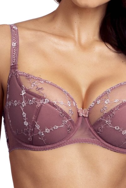 画像5: 【30%OFF】JULIA antique pink B150 | セミソフトブラ・大きいサイズ・B〜Kカップ・アンティークピンク | ewabien エヴァビアン輸入下着・高級ランジェリー  (5)