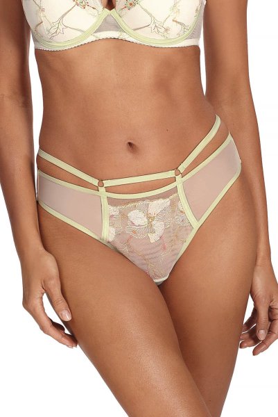 画像3: 【30%OFF】MILA cream C200 |タンガ・Tバック・クリーム×グリーン  | ewabien エヴァビアン (3)