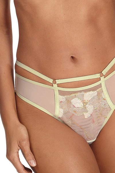 画像7: 【30%OFF】MILA cream C200 |タンガ・Tバック・クリーム×グリーン  | ewabien エヴァビアン (7)