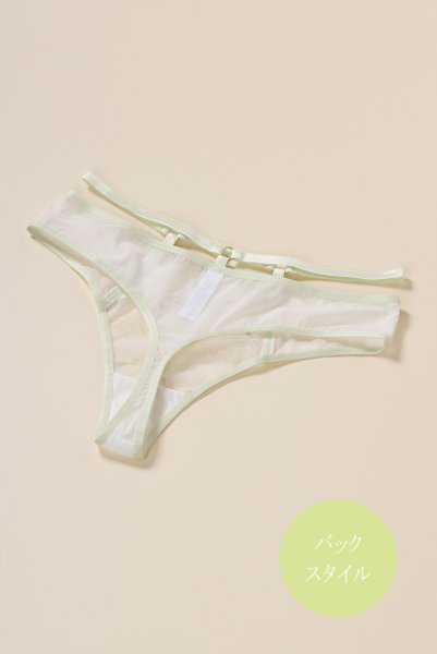 画像10: 【30%OFF】MILA cream C200 |タンガ・Tバック・クリーム×グリーン  | ewabien エヴァビアン (10)