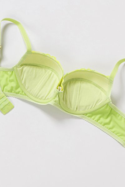 画像10: 【30%OFF】65E.65F.70D.70Eサイズ｜VIVIANA neongreen B214 | グラマー向けすっぴん美乳ブラ・イエローグリーン | ewabien エヴァビアン| 輸入下着・高級ランジェリー  (10)