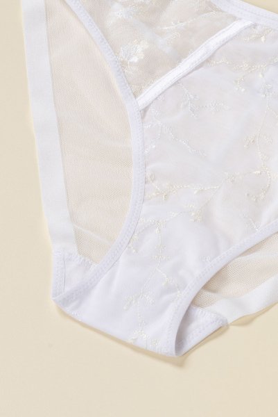 画像14: 【30%OFF】ALONA white C110 | ノーマルショーツ・ホワイト  | ewabien エヴァビアン (14)