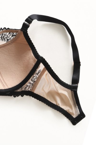 画像12: 【30%OFF】OFRA beige-black B150 | フルカップ・ワイヤーブラ・セミソフトブラ・大きいサイズ・B〜Kカップ・ベージュ×ブラック | ewabien エヴァビアン| 輸入下着・高級ランジェリー  (12)