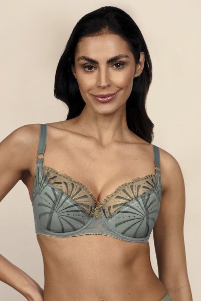 画像2: 【30%OFF】NATALI blue-grey B150 | フルカップ・ワイヤーブラ・セミソフトブラ・大きいサイズ・B〜Kカップ・ブルーグレー | ewabien エヴァビアン| 輸入下着・高級ランジェリー  (2)