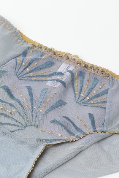 画像10: 【30%OFF】NATALI blue-grey C110 | ノーマルショーツ・ブルーグレー  | ewabien エヴァビアン (10)