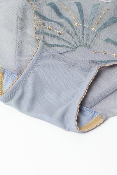 画像12: 【30%OFF】NATALI blue-grey C110 | ノーマルショーツ・ブルーグレー  | ewabien エヴァビアン (12)