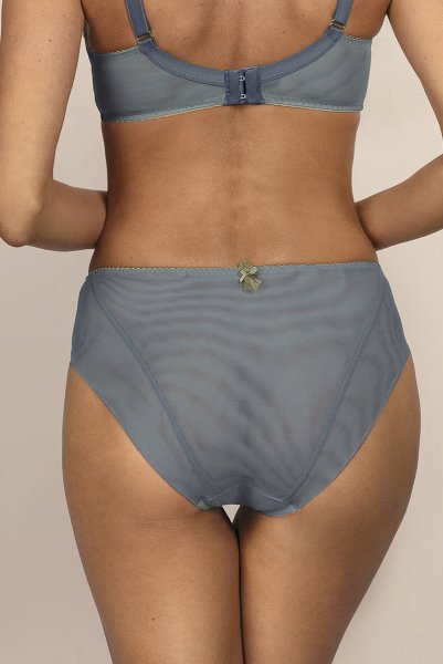 画像4: 【30%OFF】NATALI blue-grey C124 | ハイウエストショーツ・シースルー・ブルーグレー  | ewabien エヴァビアン (4)