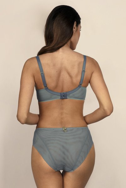 画像6: 【30%OFF】NATALI blue-grey C124 | ハイウエストショーツ・シースルー・ブルーグレー  | ewabien エヴァビアン (6)