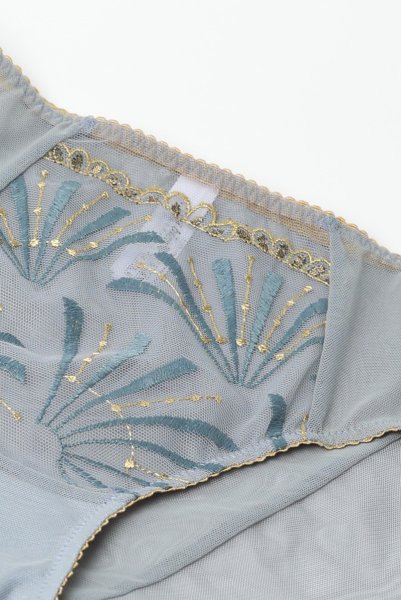 画像11: 【30%OFF】NATALI blue-grey C124 | ハイウエストショーツ・シースルー・ブルーグレー  | ewabien エヴァビアン (11)