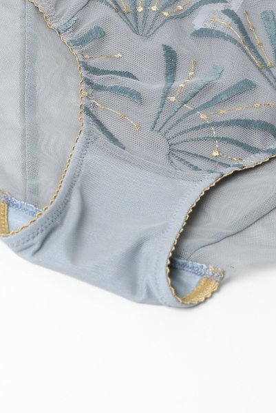 画像13: 【30%OFF】NATALI blue-grey C124 | ハイウエストショーツ・シースルー・ブルーグレー  | ewabien エヴァビアン (13)