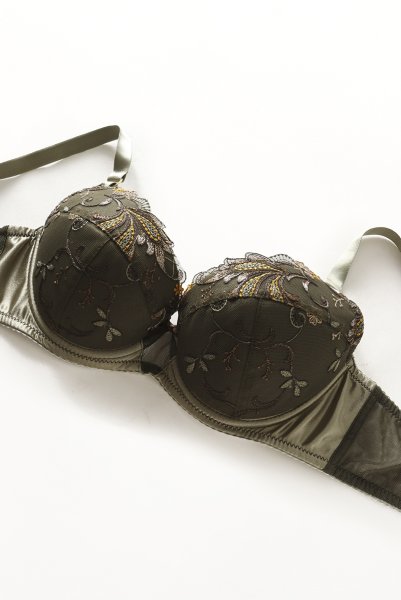 画像7: 【30%OFF】85Bサイズ｜AMBER green B214| 3/4カップ・ワイヤーブラ・グラマー向け・グリーン | ewabien エヴァビアン| 輸入下着・高級ランジェリー  (7)