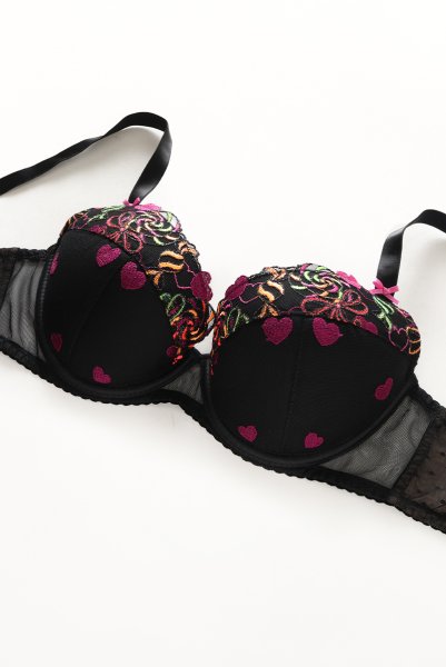 画像8: 【30%OFF】LOLA black-B214 | 3/4カップ・ワイヤーブラ・グラマー向け・ブラック| ewabien エヴァビアン| 輸入下着・高級ランジェリー  (8)