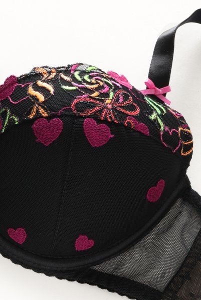 画像9: 【30%OFF】LOLA black-B214 | 3/4カップ・ワイヤーブラ・グラマー向け・ブラック| ewabien エヴァビアン| 輸入下着・高級ランジェリー  (9)