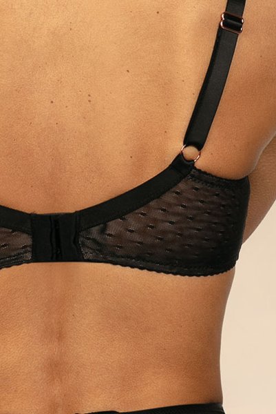 画像8: 【30%OFF】LOLA black-B139 | フルカップ・パッドなし・ワイヤーブラ・一枚レース・大きいサイズ・B〜Iカップ・ブラック | ewabien エヴァビアン| 輸入下着・高級ランジェリー  (8)