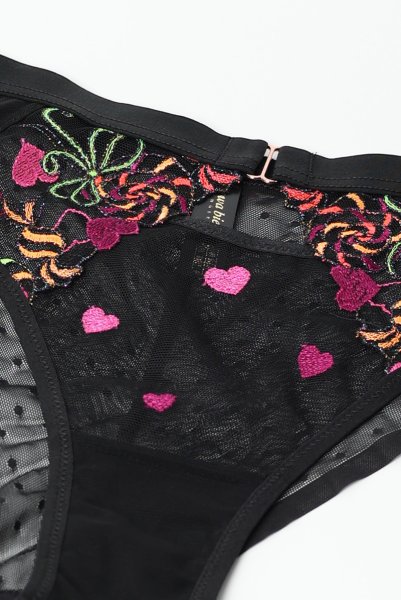 画像11: 【30%OFF】LOLA black-C322|ブラジリアンタンガ・シースルー・グリーン  | ewabien エヴァビアン (11)