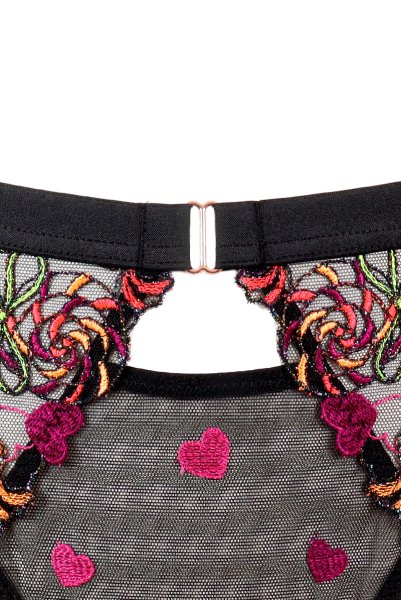 画像15: 【30%OFF】LOLA black-C322|ブラジリアンタンガ・シースルー・グリーン  | ewabien エヴァビアン (15)