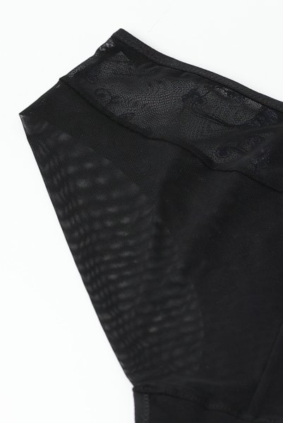 画像14: 【30%OFF】KIRA black-sapphire C110 | ノーマルショーツ・ブラック×ブルー  | ewabien エヴァビアン (14)