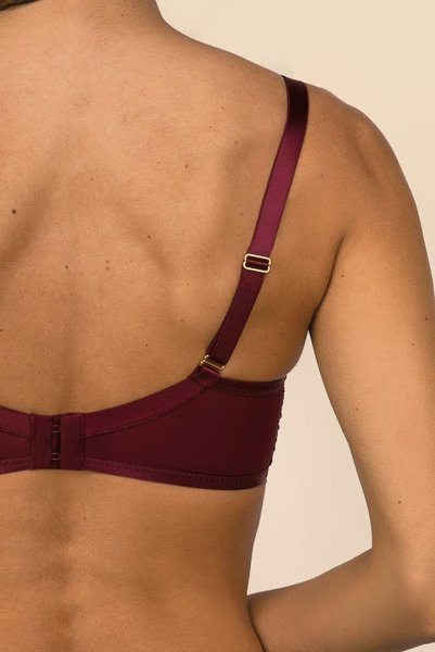 画像7: 【30%OFF】70Dサイズ|ORLANDO-claret-B214 | 3/4カップ・ワイヤーブラ・グラマー向け・B〜Gカップ・クラレット | ewabien エヴァビアン| 輸入下着・高級ランジェリー  (7)