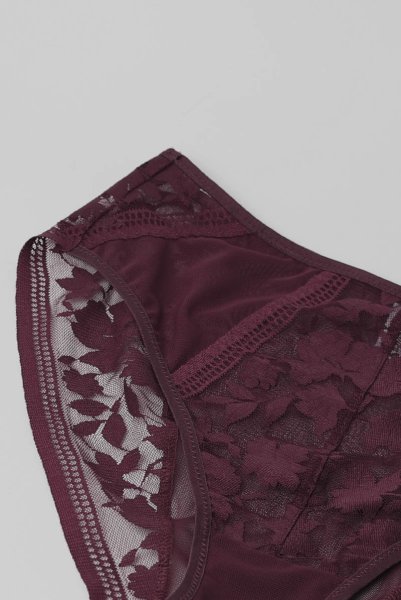 画像12: 【30%OFF】ORLANDO-claret-C125 |ハイウエストショーツ・クラレット | ewabien エヴァビアン (12)