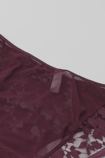 画像13: 【30%OFF】ORLANDO-claret-C125 |ハイウエストショーツ・クラレット | ewabien エヴァビアン (13)