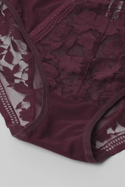 画像14: 【30%OFF】ORLANDO-claret-C125 |ハイウエストショーツ・クラレット | ewabien エヴァビアン (14)