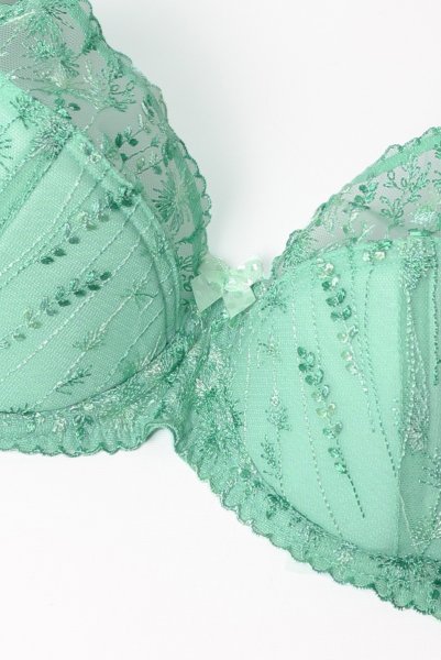 画像9: SOVANA green B150 | フルカップ・ワイヤーブラ・セミソフトブラ・大きいサイズ・グリーン| ewabien エヴァビアン| 輸入下着・高級ランジェリー  (9)