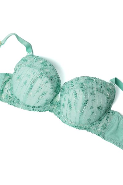 画像7: SOVANA green B214 | 3/4カップ・ワイヤーブラ・グラマー向け・すっぴん美乳ブラ・グリーン| ewabien エヴァビアン (7)