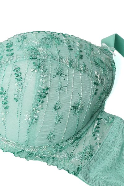 画像8: SOVANA green B214 | 3/4カップ・ワイヤーブラ・グラマー向け・すっぴん美乳ブラ・グリーン| ewabien エヴァビアン (8)