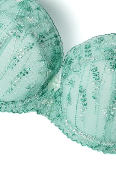 画像9: SOVANA green B214 | 3/4カップ・ワイヤーブラ・グラマー向け・すっぴん美乳ブラ・グリーン| ewabien エヴァビアン (9)