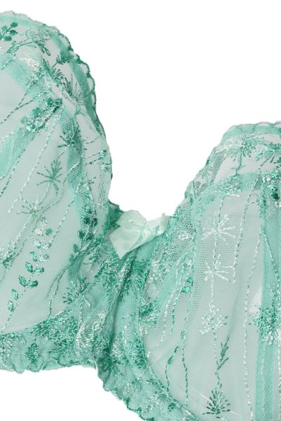画像10: SOVANA green B161 | フルカップ・パッドなし・ワイヤーブラ・一枚レース・大きいサイズ・グリーン | ewabien エヴァビアン| 輸入下着・高級ランジェリー  (10)