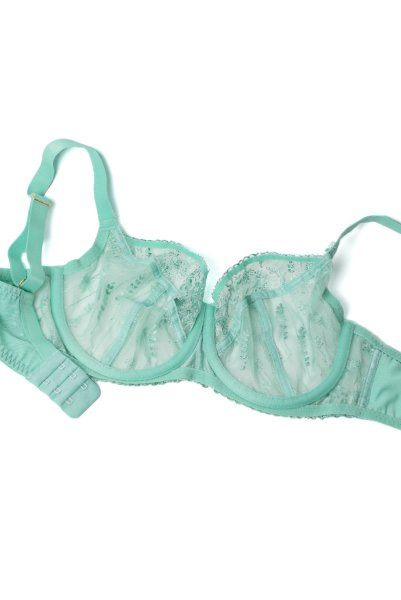 画像11: SOVANA green B161 | フルカップ・パッドなし・ワイヤーブラ・一枚レース・大きいサイズ・グリーン | ewabien エヴァビアン| 輸入下着・高級ランジェリー  (11)