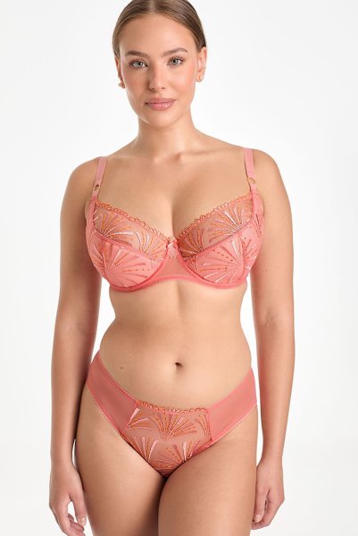 画像4: NATALI flamingo B150 | フルカップ・ワイヤーブラ・セミソフトブラ・大きいサイズ・ピンク| ewabien エヴァビアン| 輸入下着・高級ランジェリー  (4)