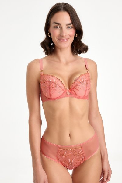 画像4: NATALI flamingo B214 | 3/4カップ・ワイヤーブラ・グラマー向け・すっぴん美乳ブラ・ピンク| ewabien エヴァビアン (4)