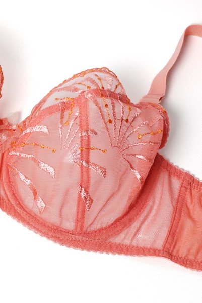 画像9: NATALI flamingo B161 | フルカップ・パッドなし・ワイヤーブラ・一枚レース・大きいサイズ・ピンク| ewabien エヴァビアン| 輸入下着・高級ランジェリー  (9)