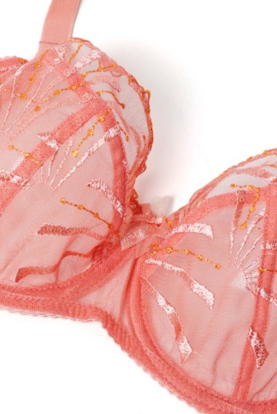 画像10: NATALI flamingo B161 | フルカップ・パッドなし・ワイヤーブラ・一枚レース・大きいサイズ・ピンク| ewabien エヴァビアン| 輸入下着・高級ランジェリー  (10)