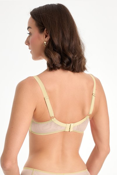 画像3: KARMELA gold B214 | 3/4カップ・ワイヤーブラ・グラマー向け・すっぴん美乳ブラ・ゴールド| ewabien エヴァビアン (3)