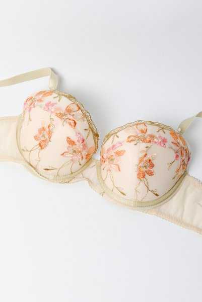 画像7: KARMELA gold B214 | 3/4カップ・ワイヤーブラ・グラマー向け・すっぴん美乳ブラ・ゴールド| ewabien エヴァビアン (7)