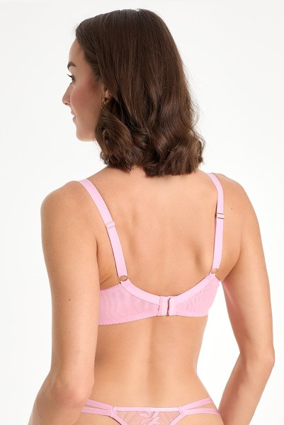 画像3: FIORA pink B214 | 3/4カップ・ワイヤーブラ・グラマー向け・すっぴん美乳ブラ・ピンク| ewabien エヴァビアン (3)