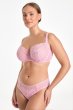 画像4: FIORA pink B161 | フルカップ・パッドなし・ワイヤーブラ・一枚レース・大きいサイズ・ピンク | ewabien エヴァビアン| 輸入下着・高級ランジェリー  (4)