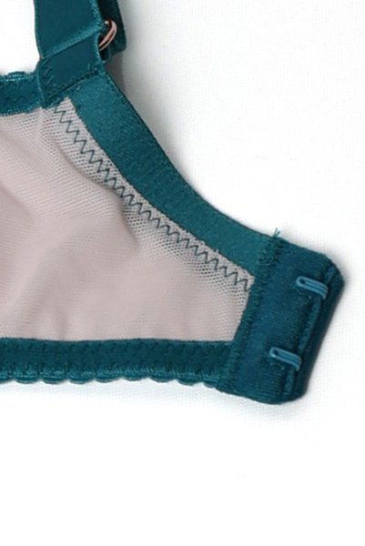 画像12: SALMA emerald B161 | フルカップ・パッドなし・ワイヤーブラ・一枚レース・大きいサイズ・ピンク| ewabien エヴァビアン| 輸入下着・高級ランジェリー  (12)