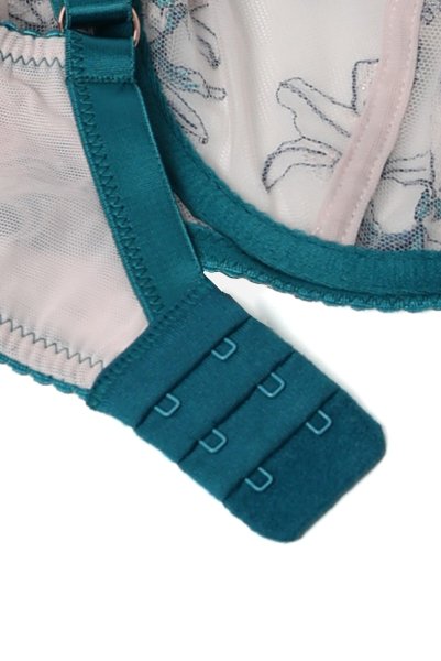 画像13: SALMA emerald B161 | フルカップ・パッドなし・ワイヤーブラ・一枚レース・大きいサイズ・ピンク| ewabien エヴァビアン| 輸入下着・高級ランジェリー  (13)