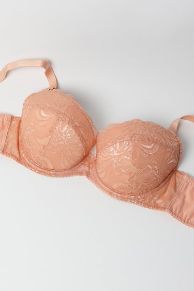 画像4: MARISA apricot B214 | 3/4カップ・ワイヤーブラ・グラマー向け・すっぴん美乳ブラ・アプリコット| ewabien エヴァビアン (4)