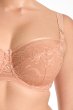 画像6: MARISA apricot B161 | フルカップ・パッドなし・ワイヤーブラ・一枚レース・大きいサイズ・B〜Jカップ・アプリコット | ewabien エヴァビアン| 輸入下着・高級ランジェリー  (6)