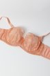 画像8: MARISA apricot B161 | フルカップ・パッドなし・ワイヤーブラ・一枚レース・大きいサイズ・B〜Jカップ・アプリコット | ewabien エヴァビアン| 輸入下着・高級ランジェリー  (8)