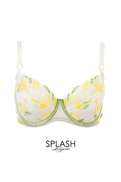 画像1: LIMON cream B150 | フルカップ・ワイヤーブラ・セミソフトブラ・大きいサイズ・クリーム| ewabien エヴァビアン| 輸入下着・高級ランジェリー  (1)