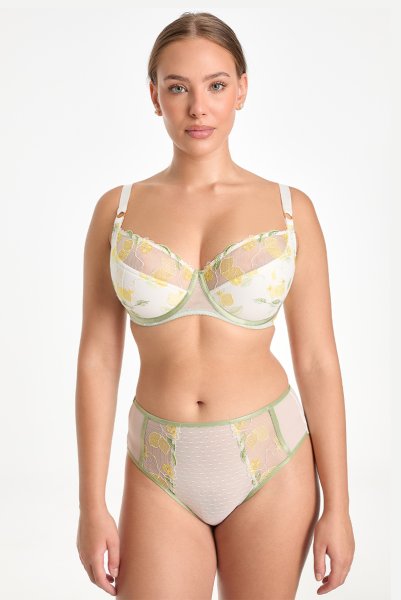 画像4: LIMON cream B150 | フルカップ・ワイヤーブラ・セミソフトブラ・大きいサイズ・クリーム| ewabien エヴァビアン| 輸入下着・高級ランジェリー  (4)