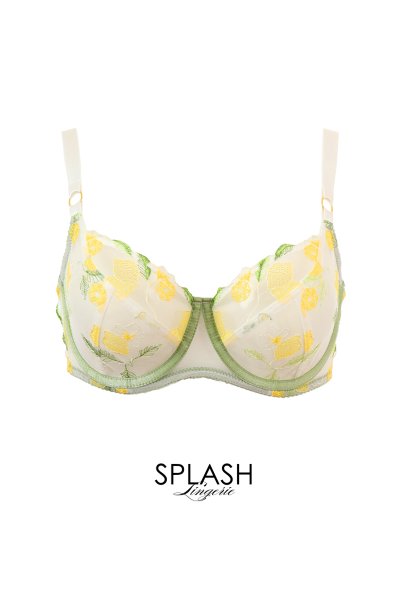 画像1: LIMON cream B161 | フルカップ・パッドなし・ワイヤーブラ・一枚レース・大きいサイズ・クリーム | ewabien エヴァビアン| 輸入下着・高級ランジェリー  (1)