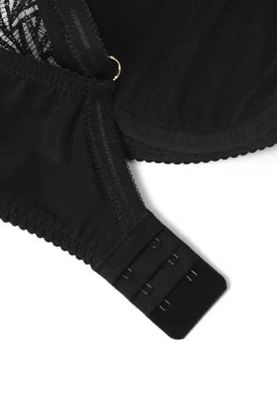 画像9: RINA-black-B214 | 3/4カップ・ワイヤーブラ・グラマー向け・すっぴん美乳ブラ・ブラック| ewabien エヴァビアン (9)