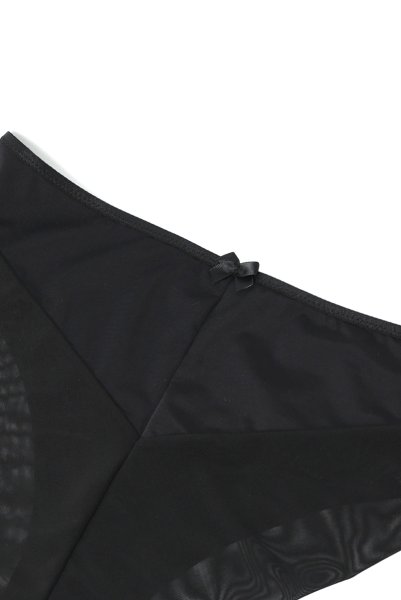 画像13: RINA black C110 | ノーマルショーツ・ブラック  | ewabien エヴァビアン (13)